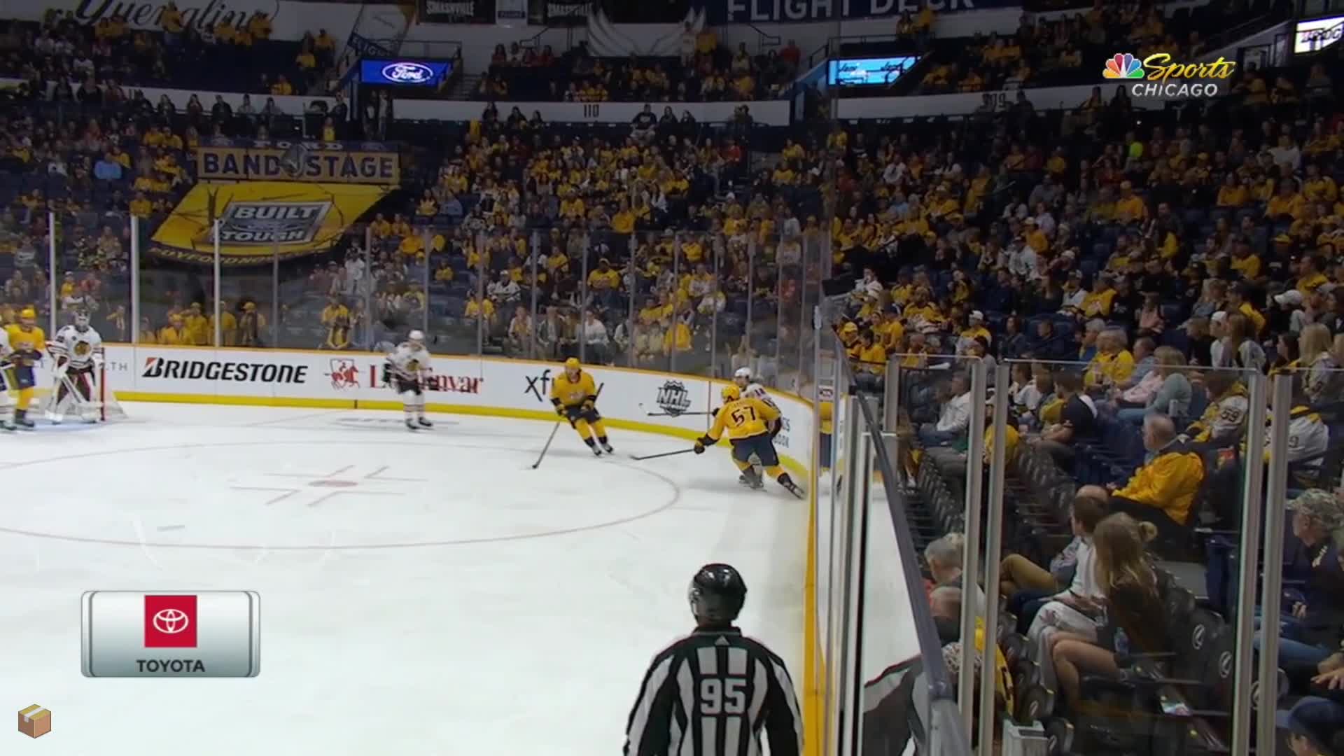 Kane Scores And Stares Down Guy In Front Row