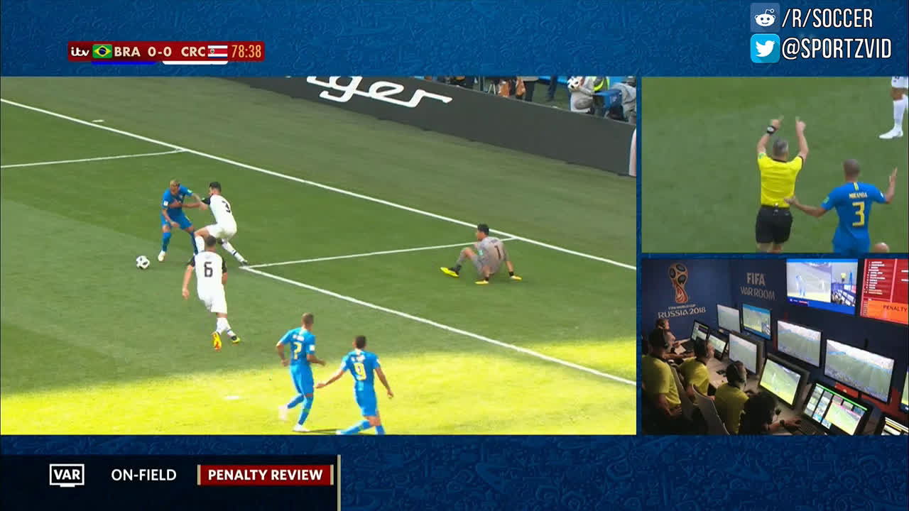 動画 コスタリカ戦でブラジルのネイマールがダイブ Varで主審がpkを取り消すもシミュレーションはとらず 動画 コスタリカ戦でブラジルのネイマールがダイブ Varで主審がpkを取り消すもシミュレーションはとらず