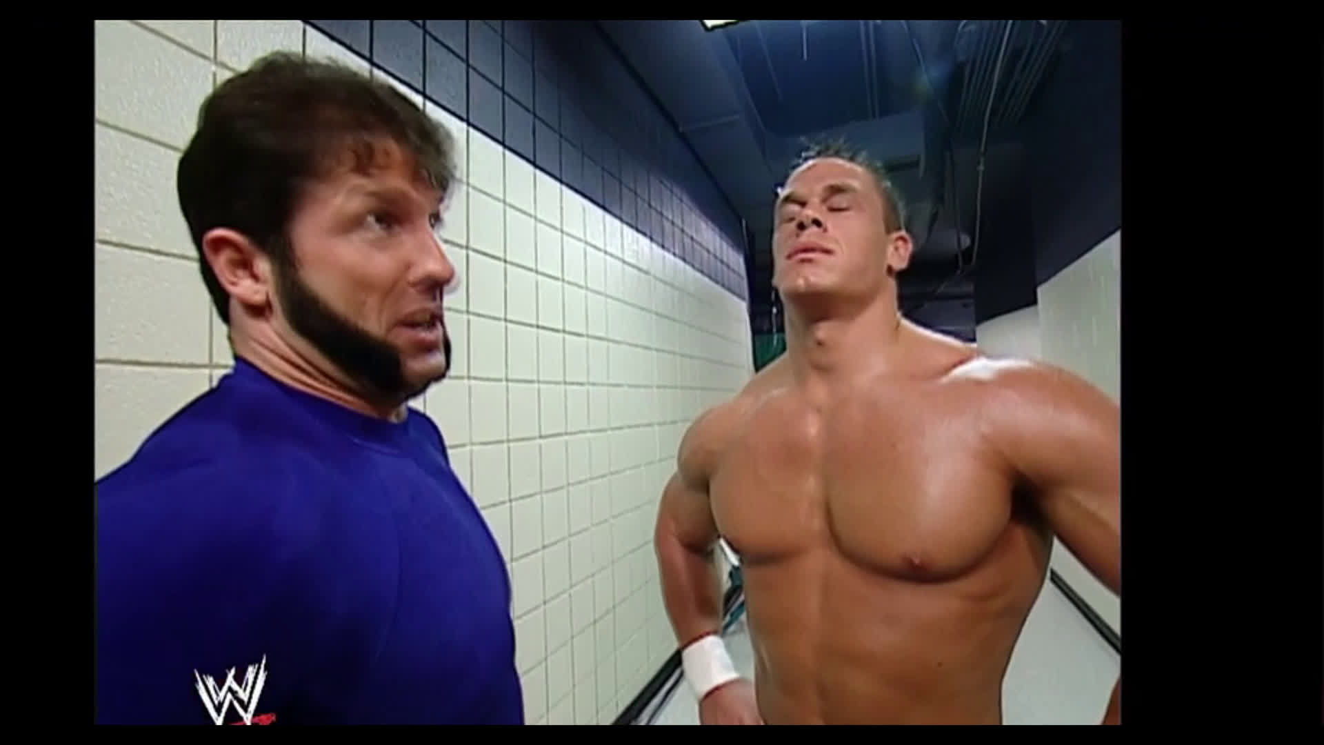 Billy Chuck Rico Backstage Segment featuring Lesnar, Hogan, Billy, Chuck, Rico, Cena & Angle