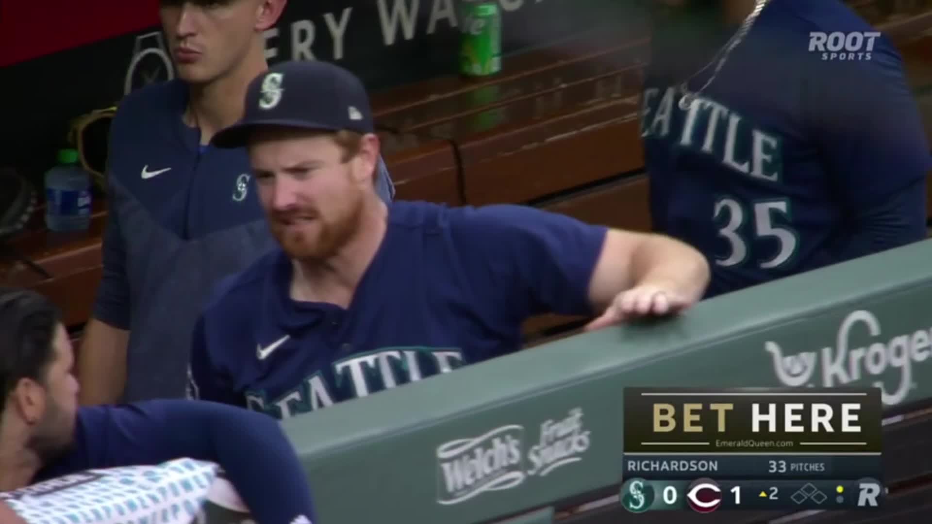 Retired Seattle Mariners outfielder Jay Buhner wipes his eyes as he  comments how it will be hard to get through his speech during his induction  into the Mariners Hall of Fame before