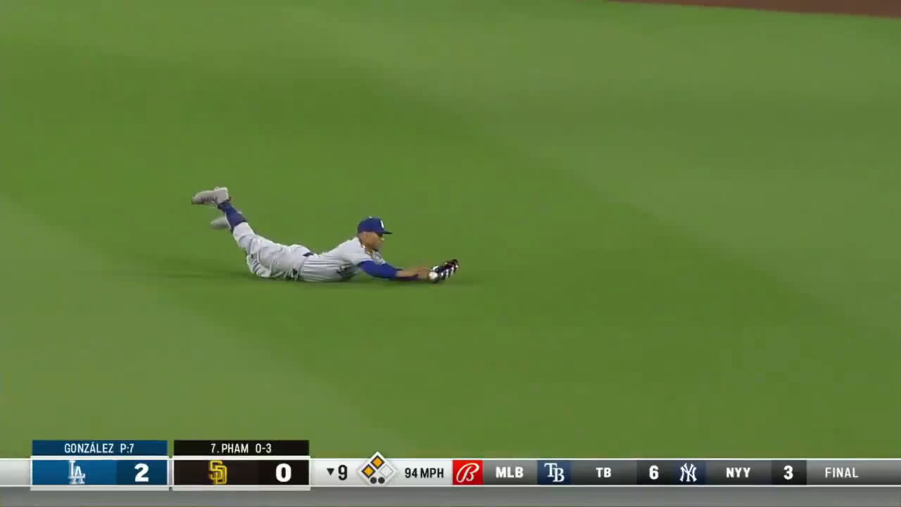 Video: Mookie Betts makes unreal diving catch to end game