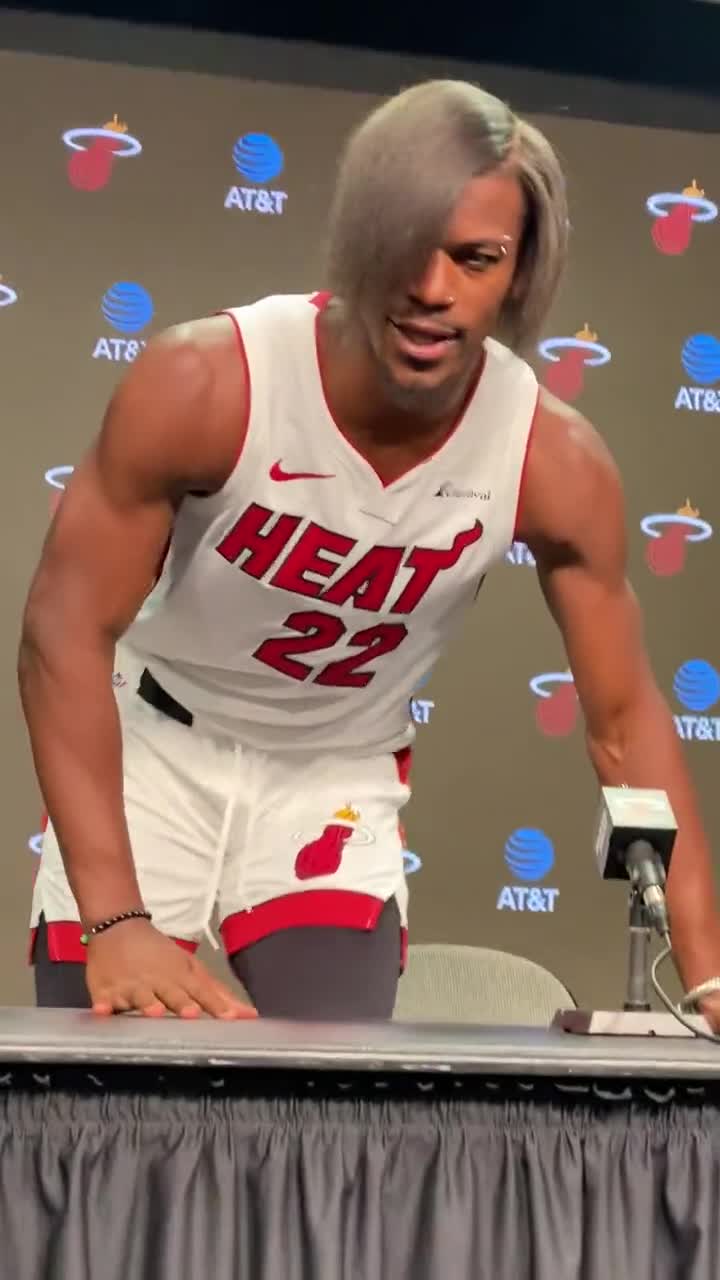 Miami Heat's Jimmy Butler Explains His 'Emo' Look For Media Day