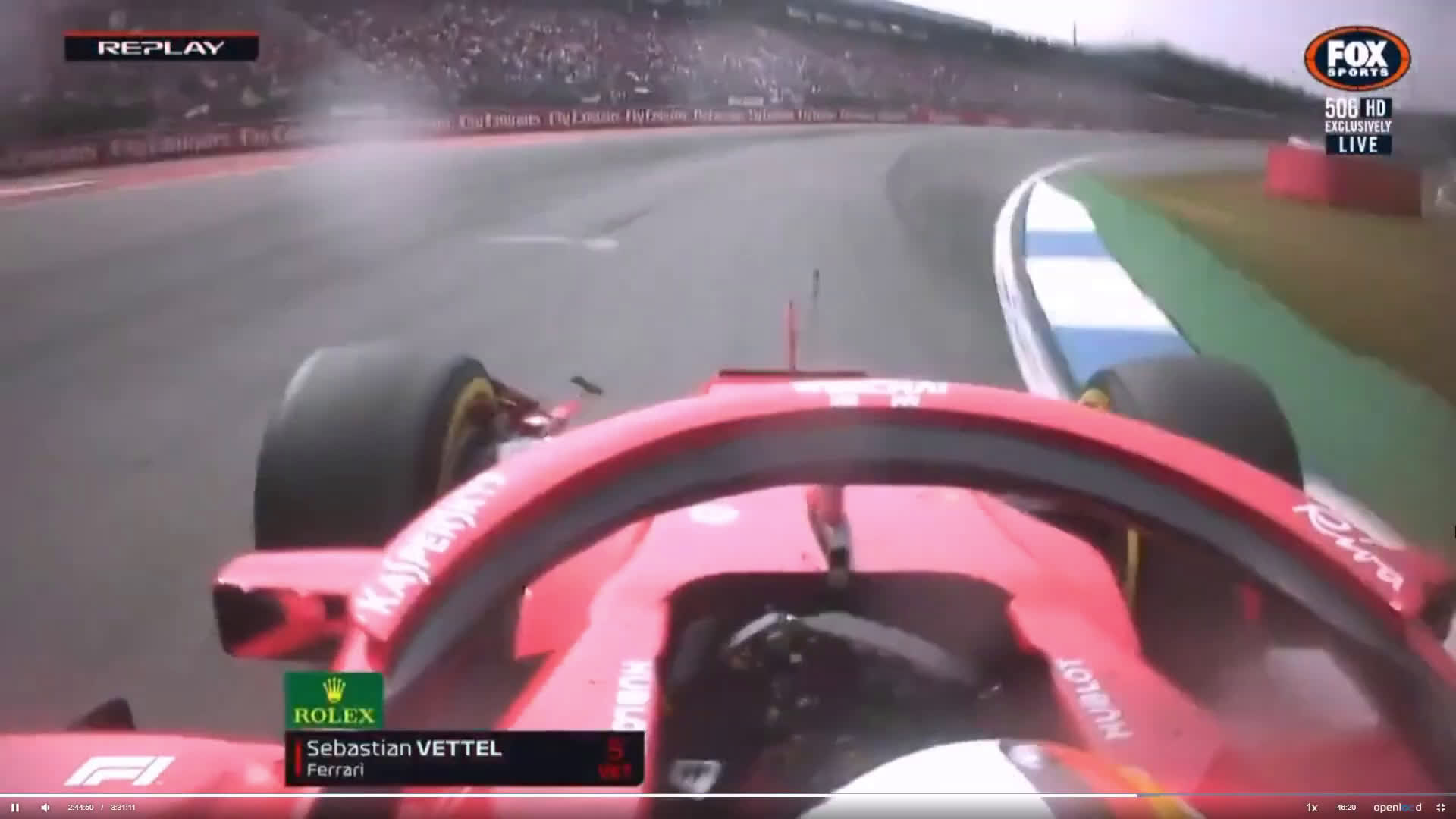 2018 German GP - Vettel front wing Lap 47 (1080p_60fps_H264-128kbit_AAC)