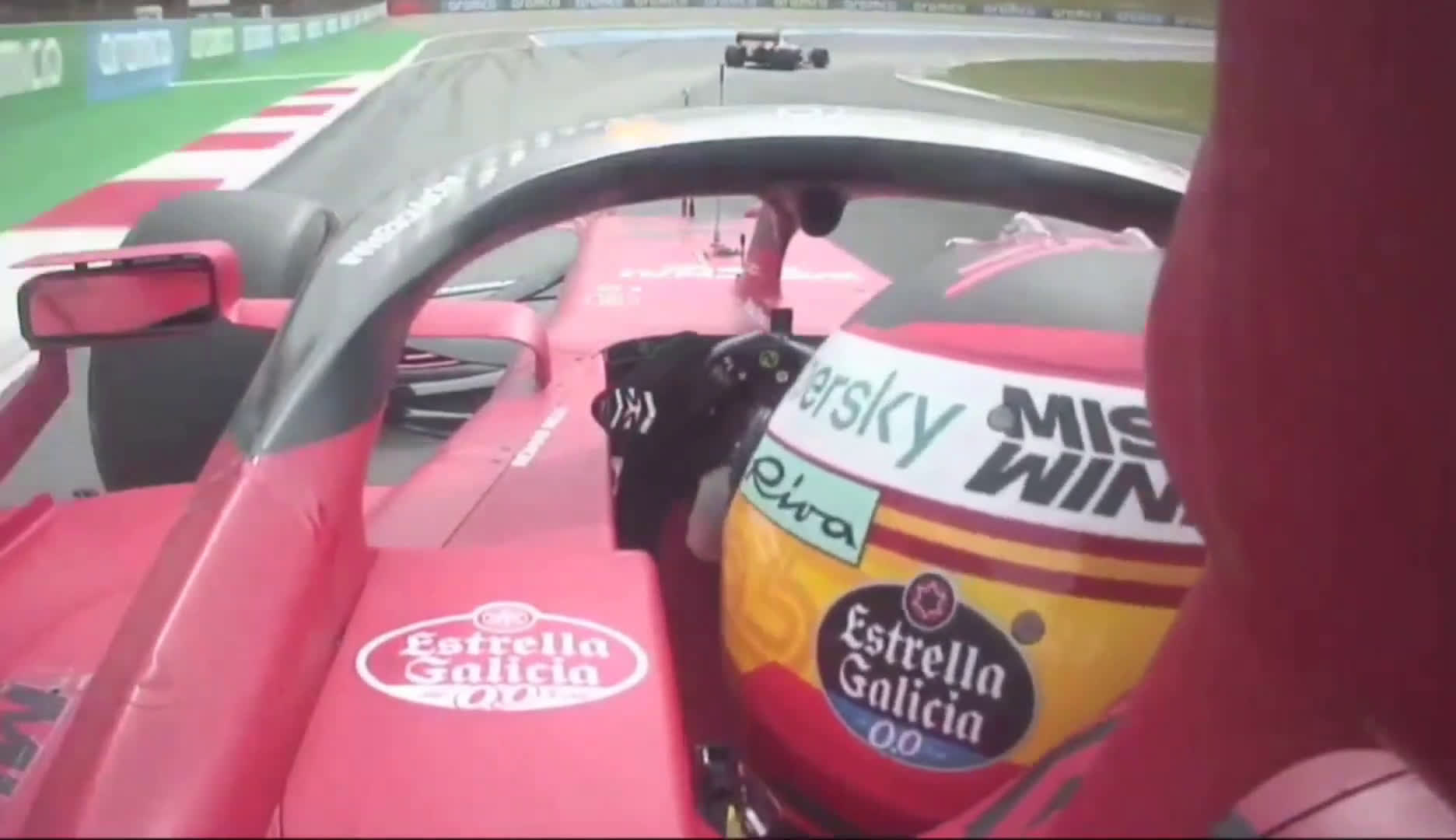 Watch onboard: Carlos Sainz's pass on Lando Norris + team radio | 2021  Spanish GP