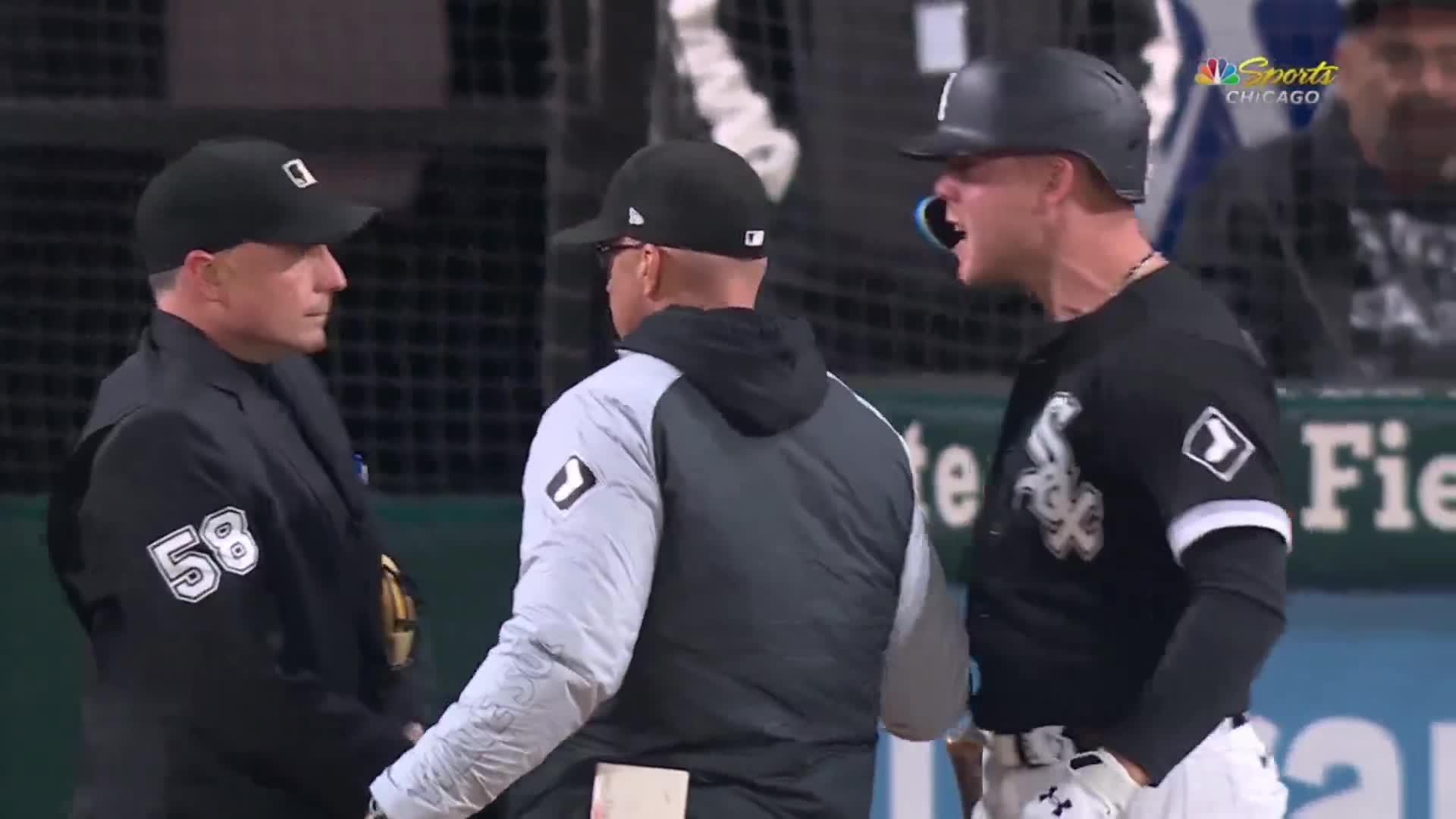Gavin Sheets gets ejected after arguing an awful strike three call