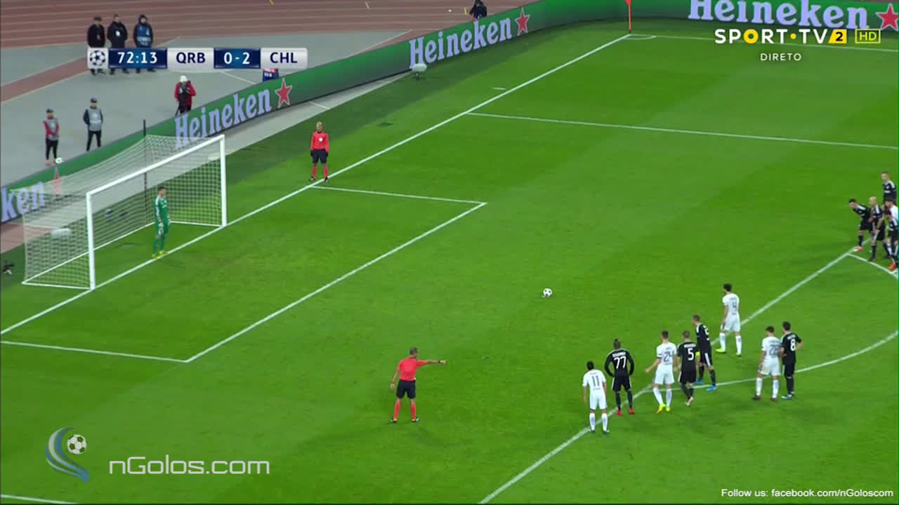 Watch (www.nGolos.com) Qarabag 0-3 Chelsea - Fabregas (Penalty) 73 ...