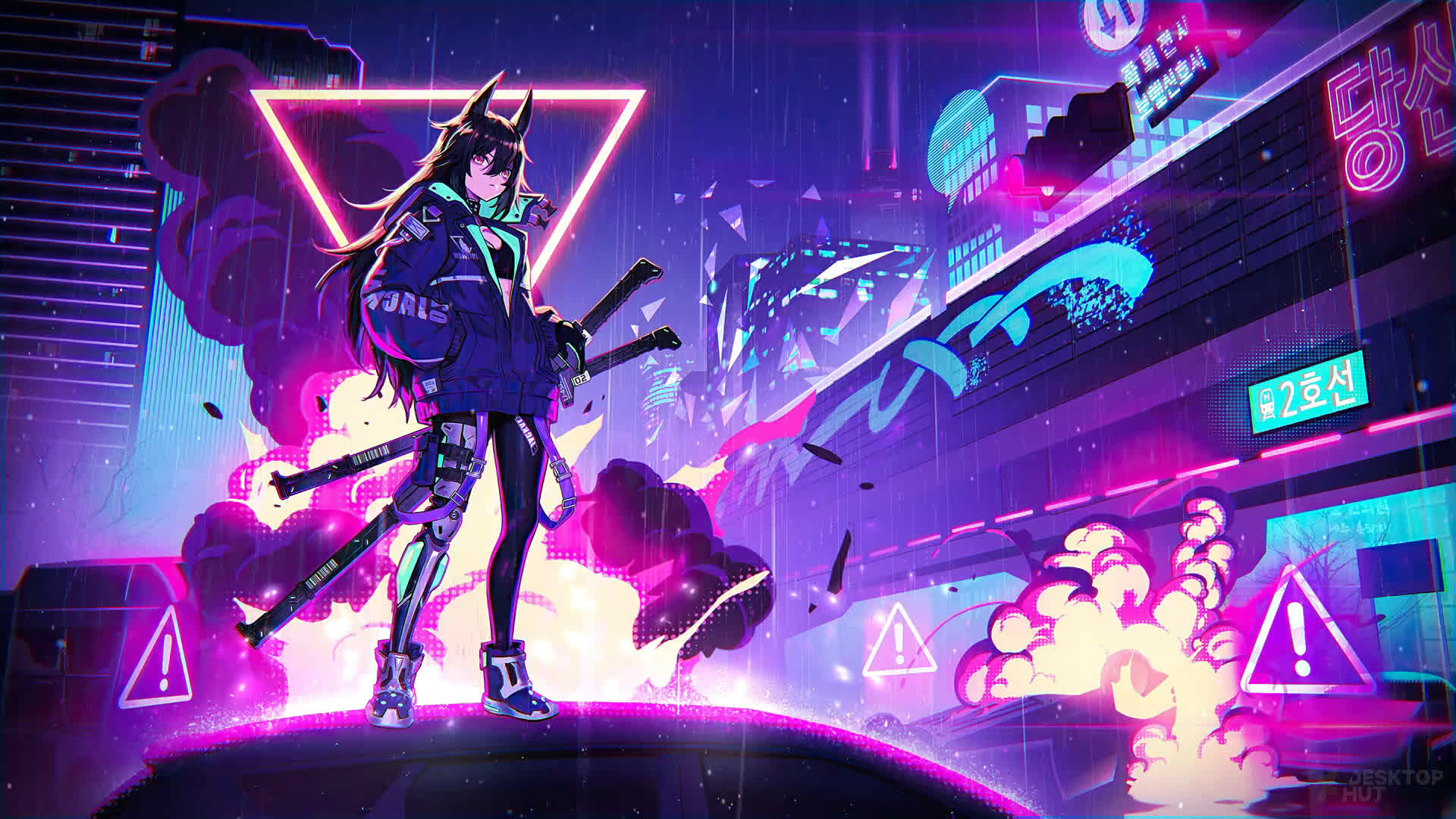 Cyberpunk Girl Live Wallpaper 