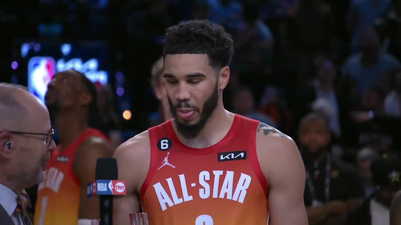 Jayson Tatum wins the Kobe Bryant All-Star Game MVP.