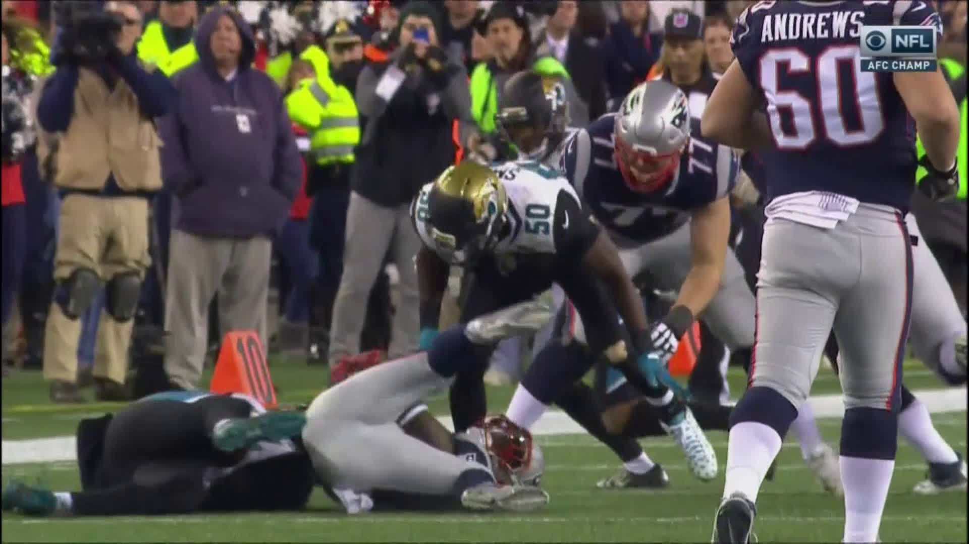 Jags' Biggest Play Could Have Ended Pats' Season but It Was Blown Dead