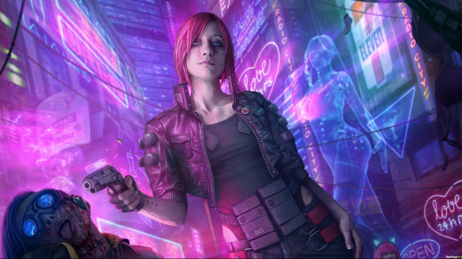 Cyberpunk Girl Live Wallpaper