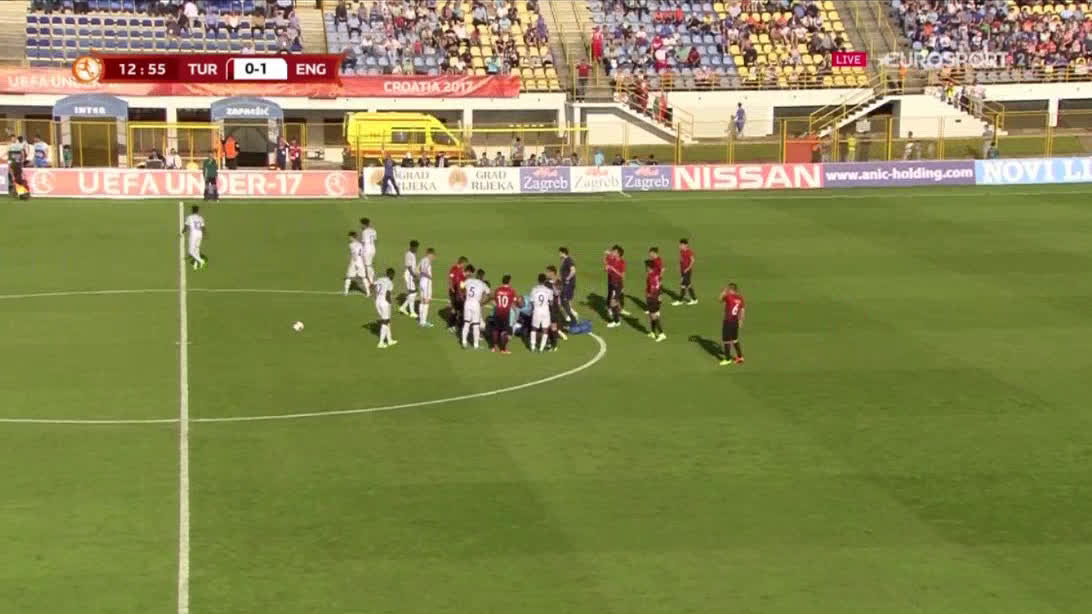 動画 U 17ユーロ準決勝でイングランドの選手が接触プレーで気絶 試合は中断 Japan Stars Info
