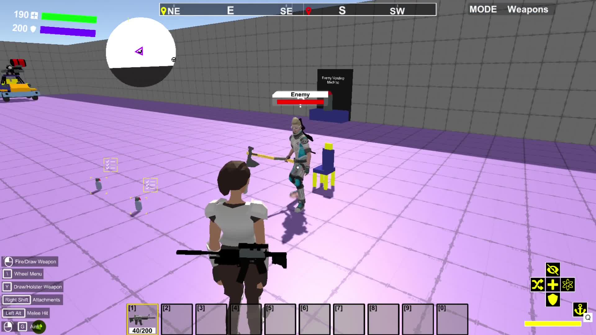 AI starting with action system chair