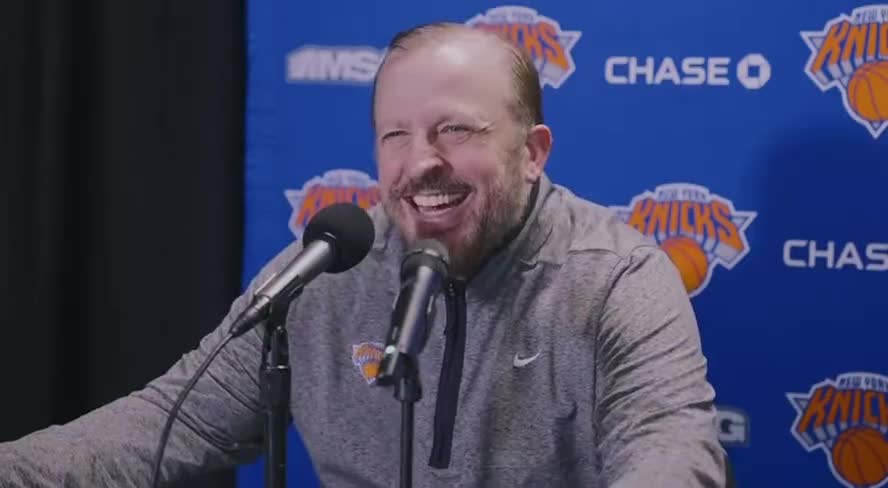 Thibs laughing