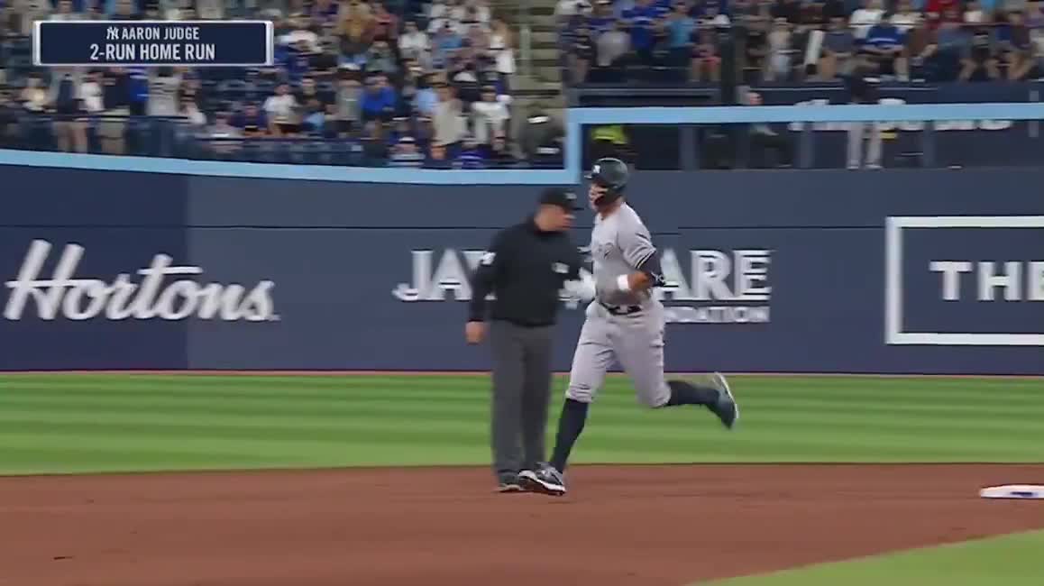 Aaron Judge Takes Home Run Lead With Walk-Off Against Toronto