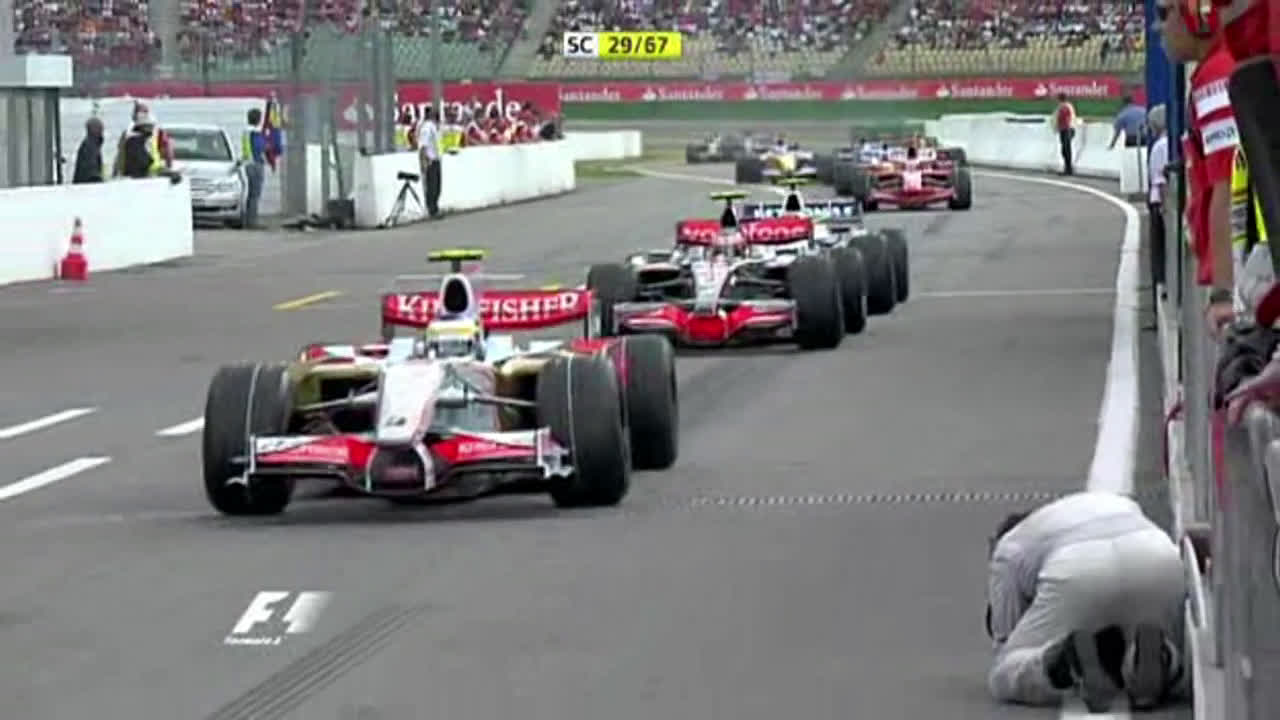 WATCH 2008 German Grand Prix Highlights