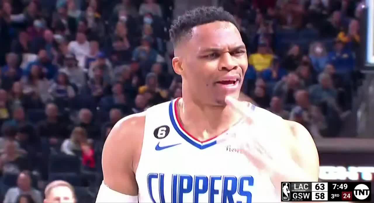 Russell Westbrook is out-jumping and dunking on his own teammates