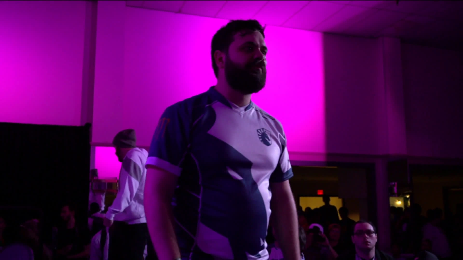 Guy throws a crab at Hbox after he wins tournament