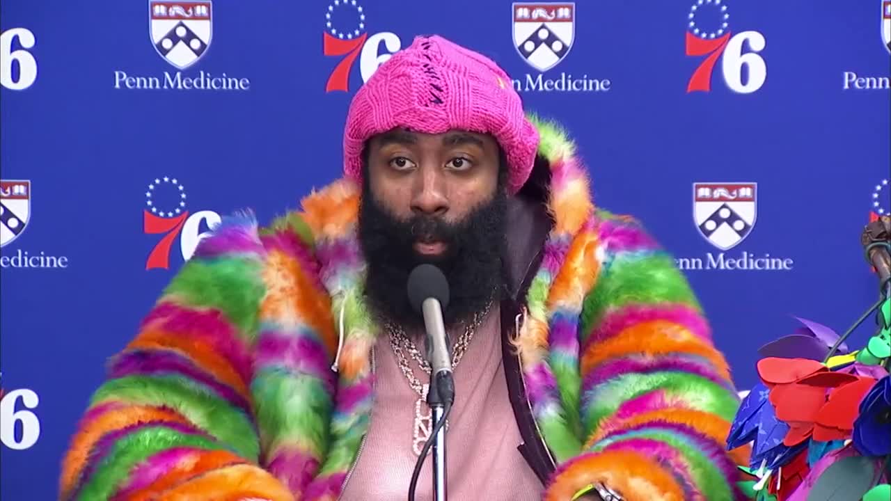 James Harden showed up to Game 4 wearing ridiculous pants