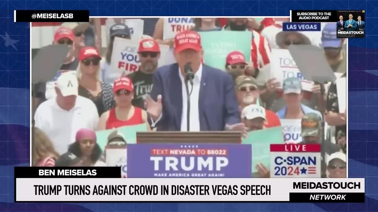 Trump TURNS AGAINST Crowd in DISASTER Vegas Speech