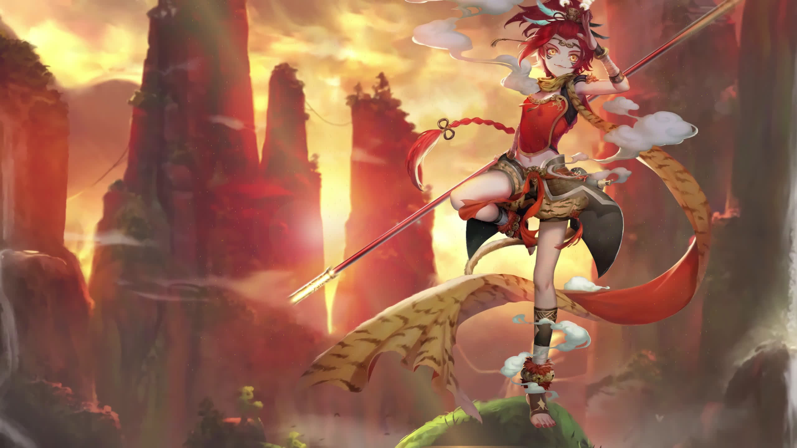 Warrior Girl Anime Live Wallpaper Hd Desktophut Com