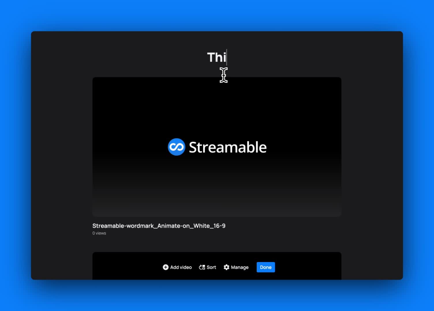 Video Settings Streamable Watch Create a collection | Streamable