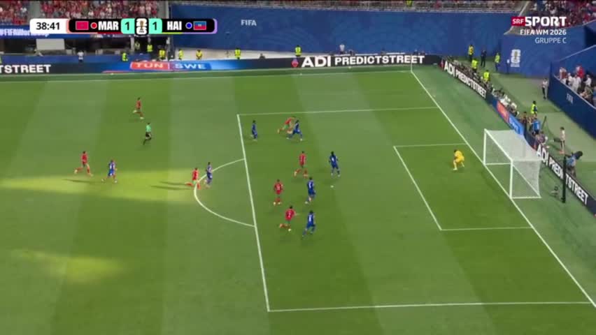 Morocco 1 - 1 Haiti - Achraf Hakimi 39'