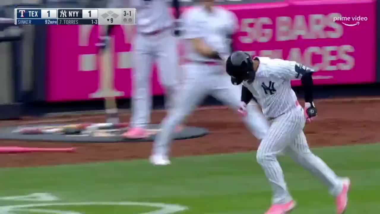 [Highlight] Mustache Matt Carpenter ends a 10 pitch at bat vs Shohei Ohtani  with a 410 foot blast, the Yankees first leadoff homer of the season, and  his third in pinstripes : r/NYYankees