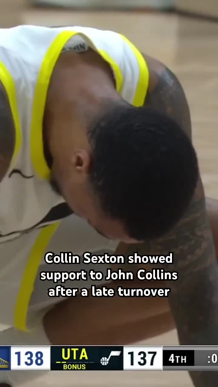 Watch Jazz Lead - This moment between John Collins and Collin Sexton encapsulates why so many Jazz fans like them Get you a team who's lifting each other up | Streamable