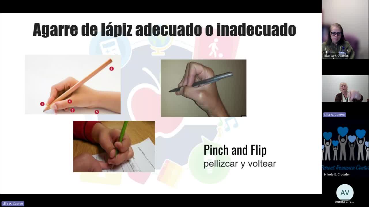 Parent Training: Dysgraphia (Spanish Session)