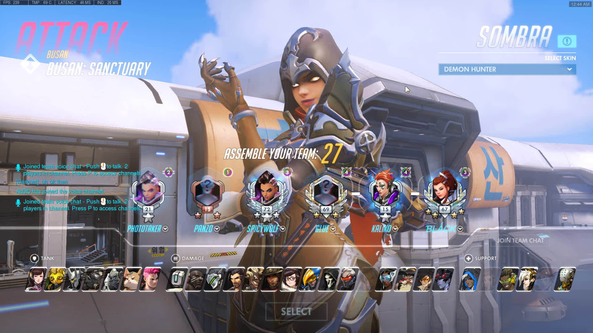 Sombra Demon Hunter 2018 Blizzcon Skin