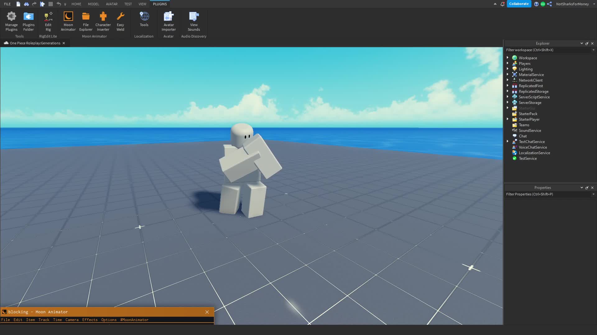 basic blocking animation