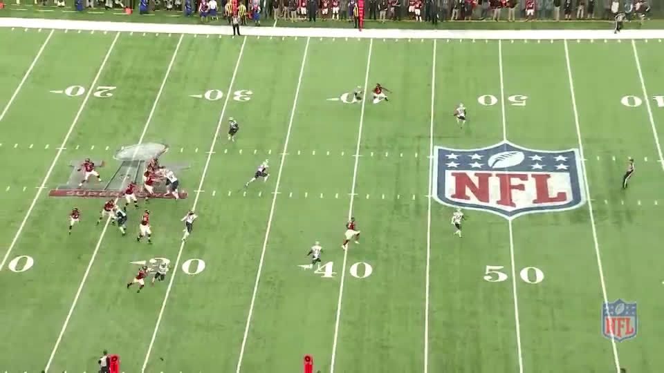 Deion Jones tore the ball right from LeGarrette Blount's hands to force the  1st fumble of Super Bowl 51 