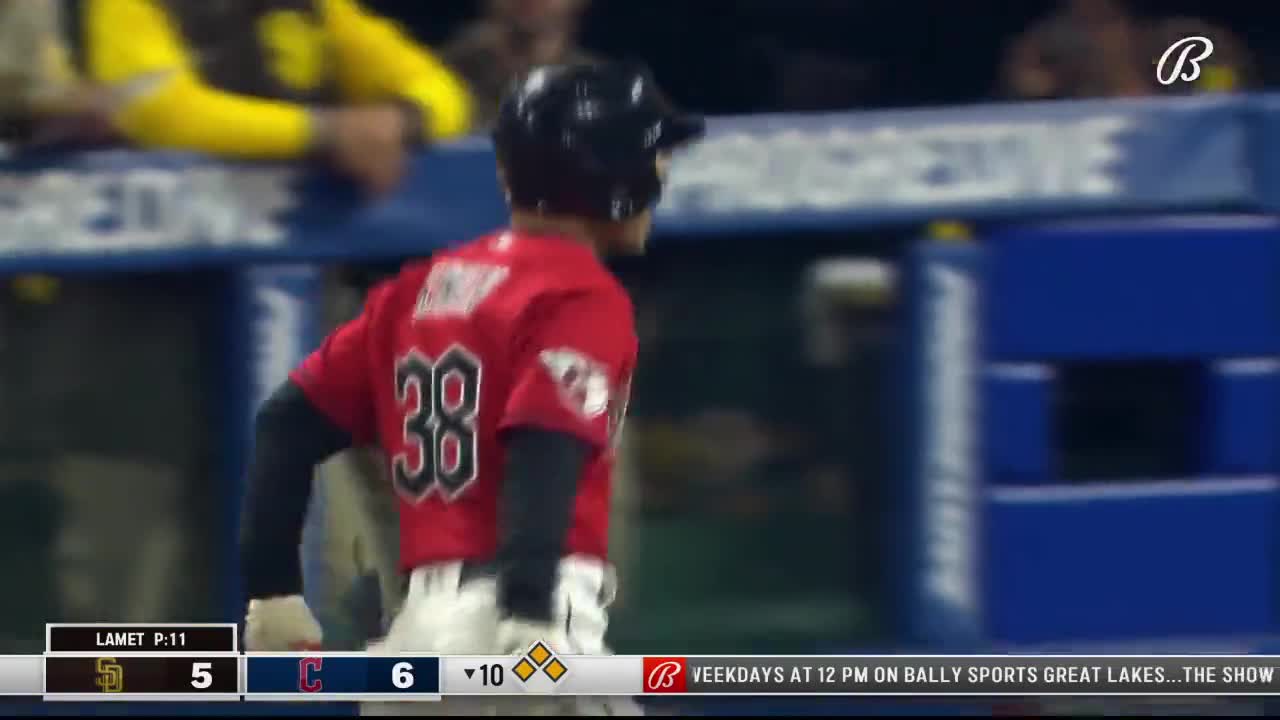 Steven Kwan's great sliding catch, 07/01/2023