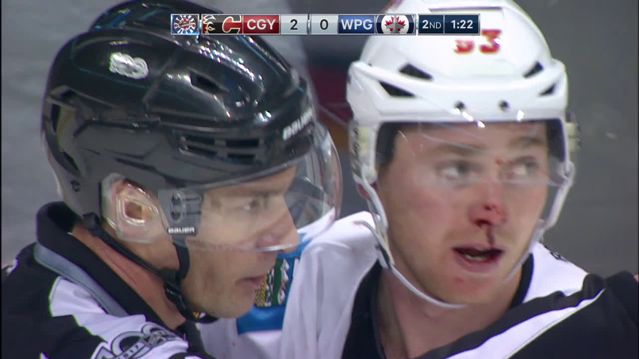 winnipeg jets brawl