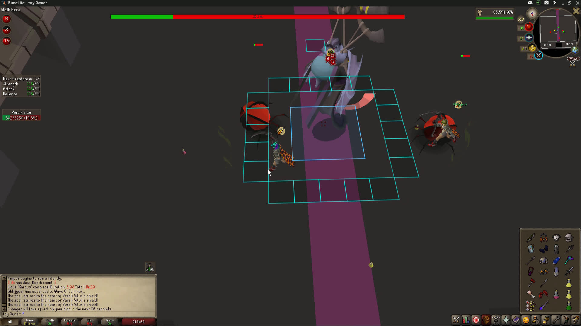 p2 and p3 verzik full fight