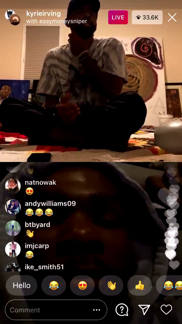 Kyrie Irving thinks that he should get 8 post ups a game... Kevin Durant  disagrees, image size:720x1280