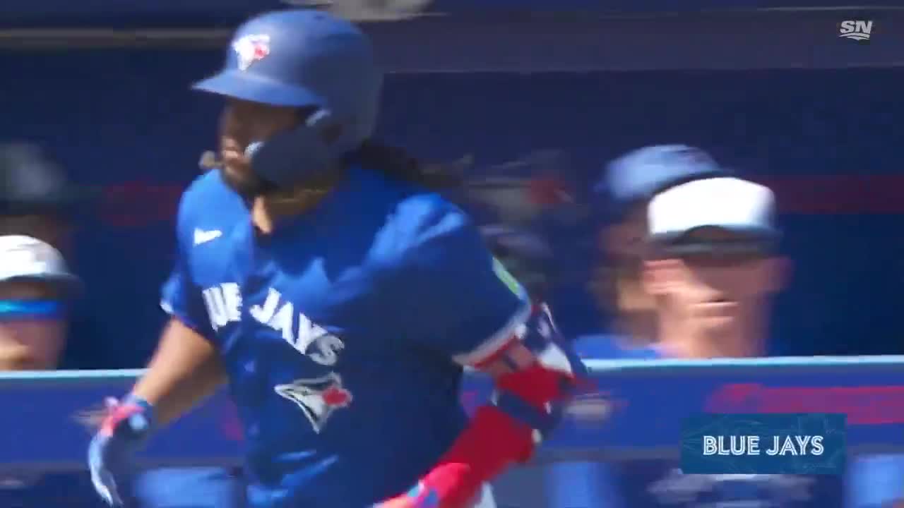 Highlight Vladdy Jr cracks a 438 ft bomb for his first long ball of spring training