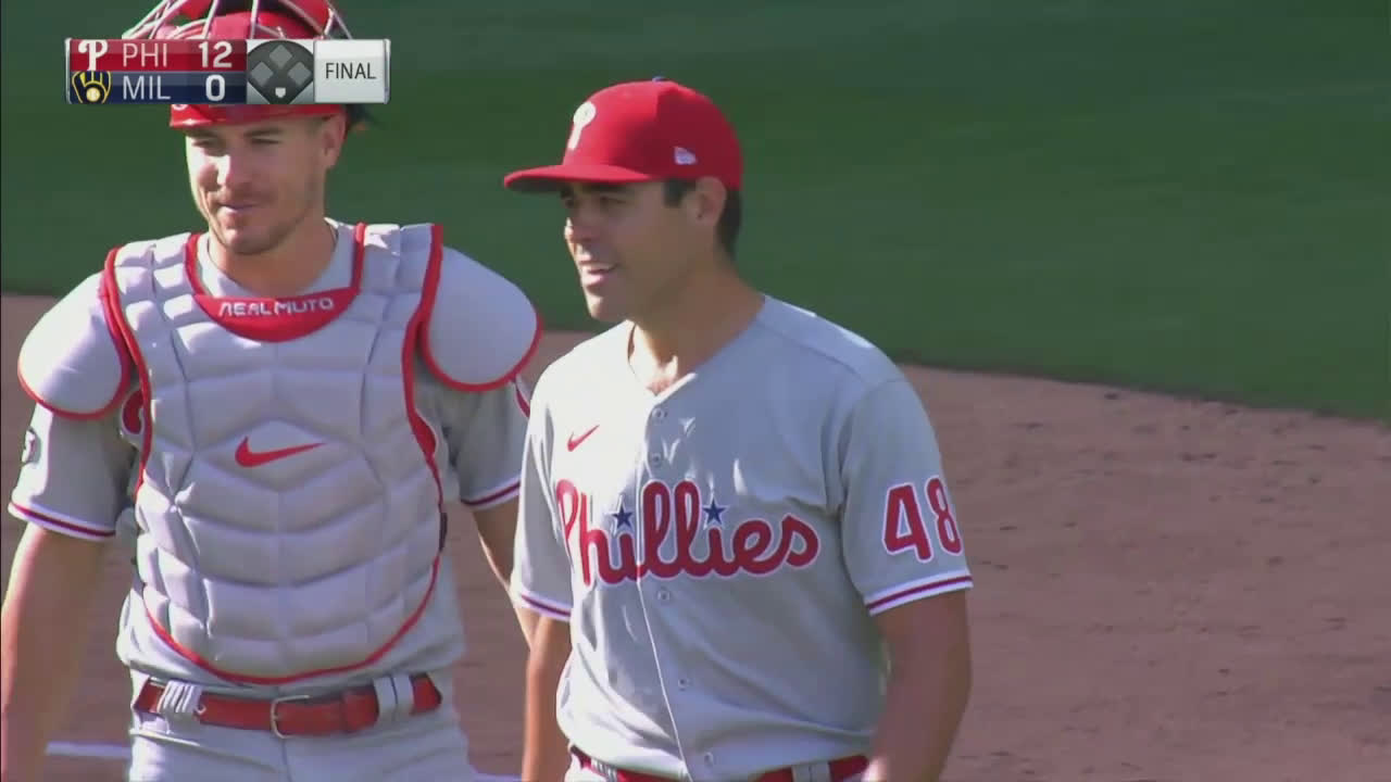 Phillies broadcasters Tom McCarthy and John Kruk are dumbfounded