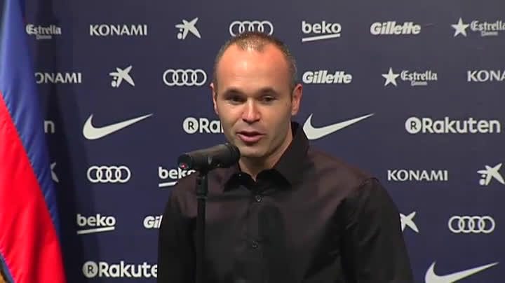 Andrs Iniesta firma una renovacin de por vida con el Barcelona