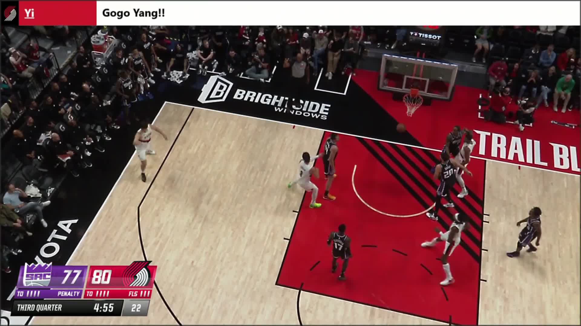 Watch Yang Hansen hits back-to-back threes | Streamable