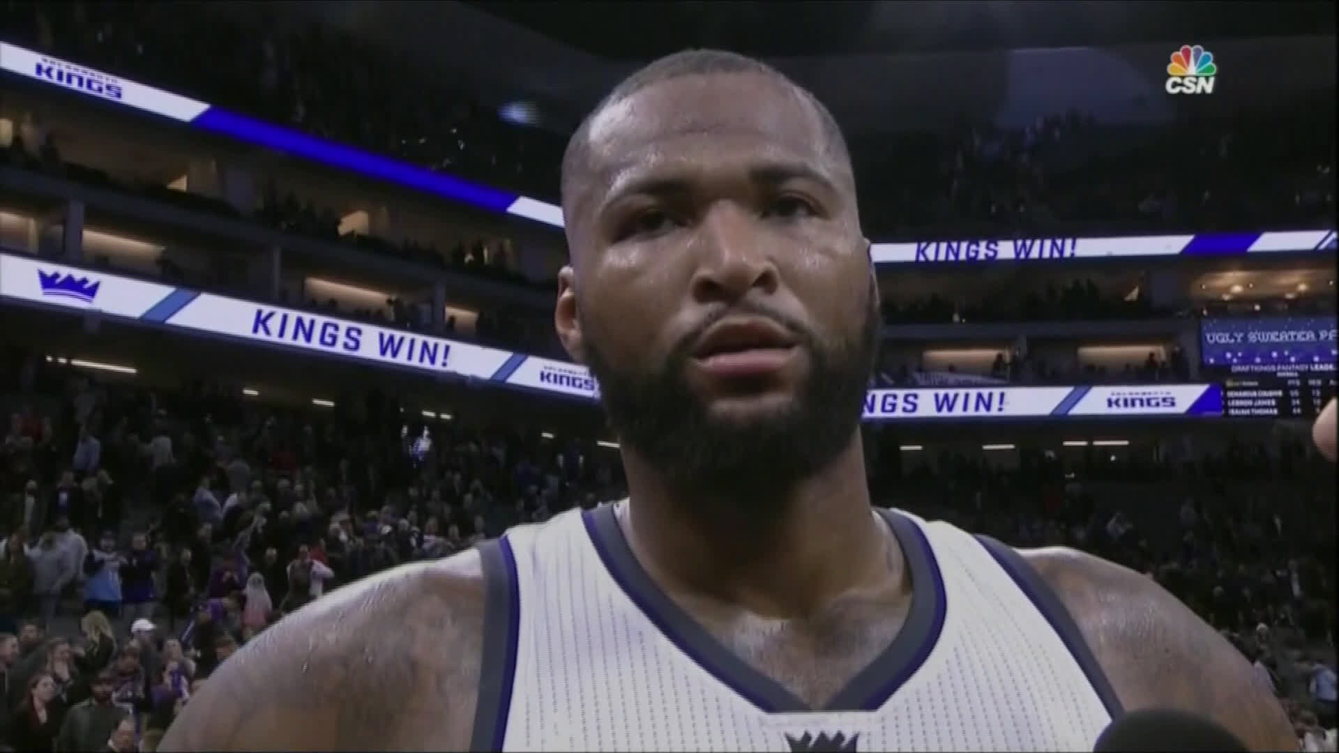 DeMarcus Cousins On Kings Draft: 'I Can't Control That
