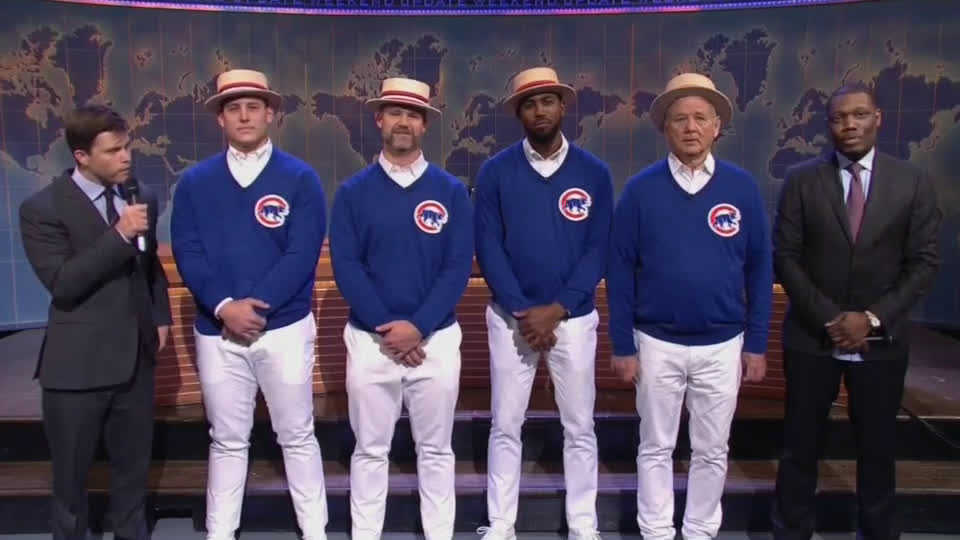 Cubs stars and Bill Murray steal the show on Saturday Night Live