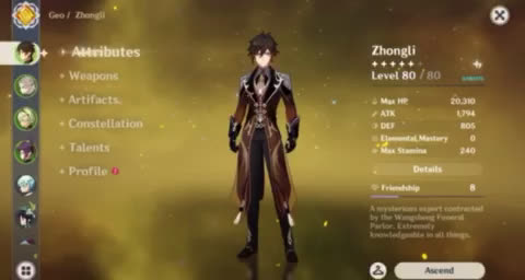 Zhongli Build 1 3 Zhongli Build 1 3