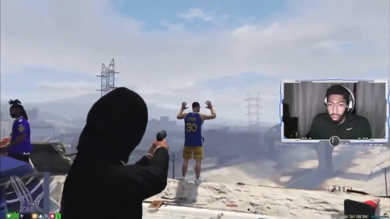 Anthony Davis shot Stephen Curry while playing Grand Theft Auto RP -  SBNation.com