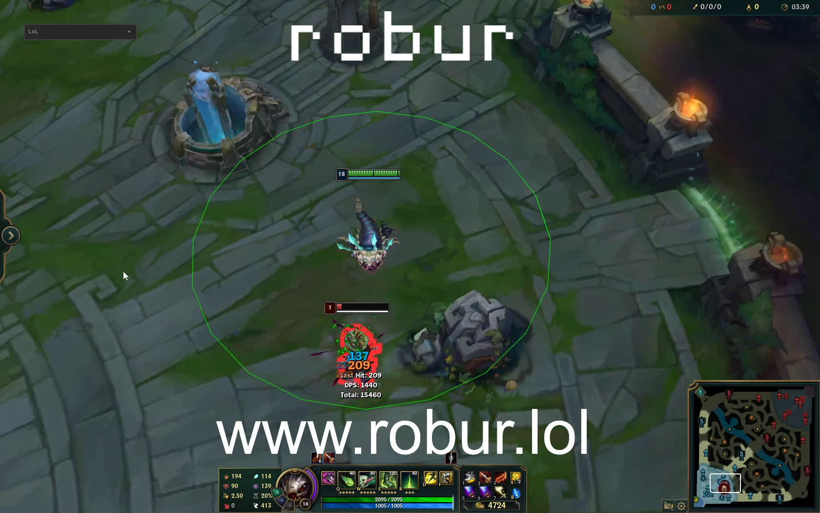 Lol Ruber www.robur.lol - orbwalk showcase