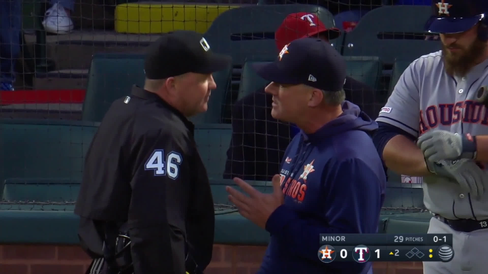 Astros manager A.J. Hinch jokingly dons 'Coach' on jersey