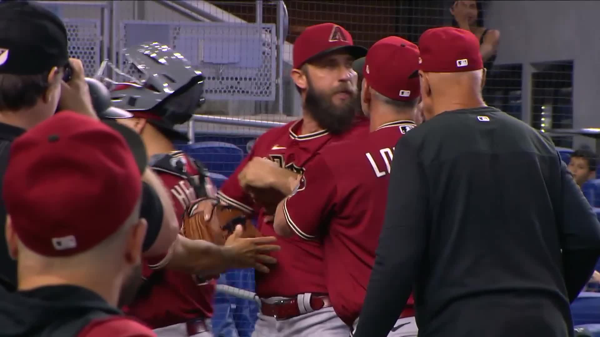 MLB: Arizona pitcher Madison Bumgarner goes off, ejected after umpire  checks hand for a foreign substance