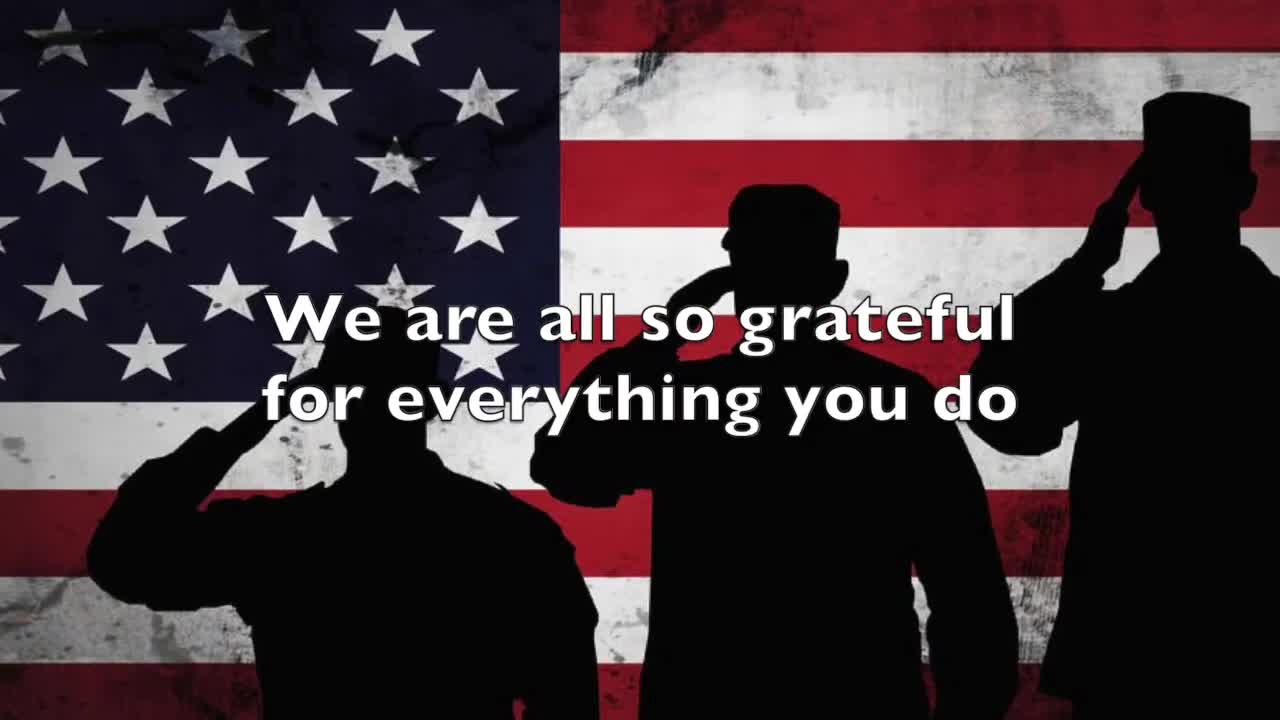 Watch Thank You Military with Lyrics and Vocals (Hope of America ...
