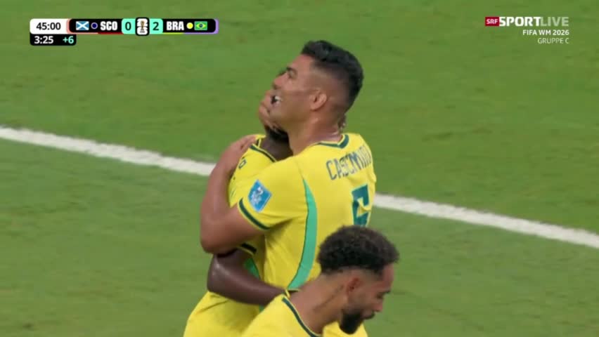 Scotland 0 - 2 Brazil - Vinícius Junior 45+3'