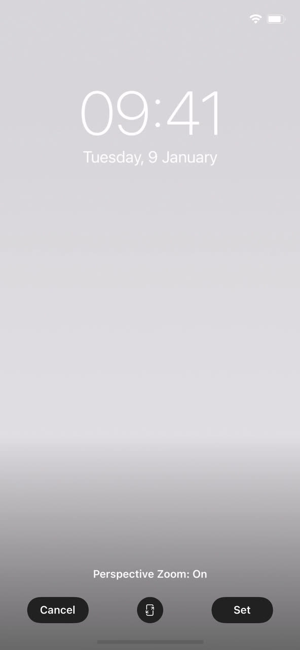 iOS white wallpaper